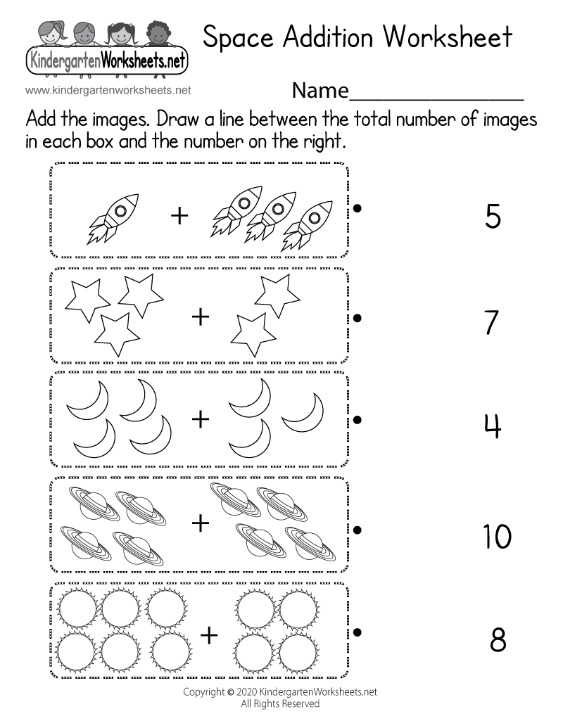 Free Printable Addition Worksheets Preschool