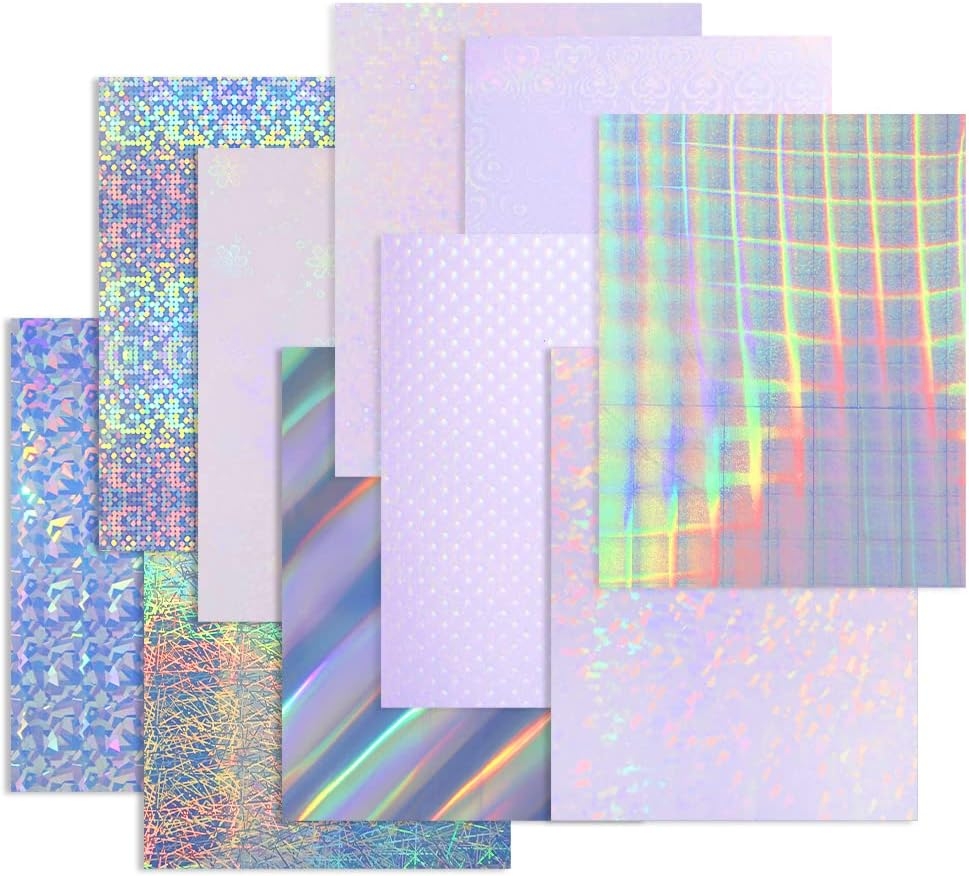 Stampcolour 20pcs Holographic Sticker Clear Paper Finland Ubuy