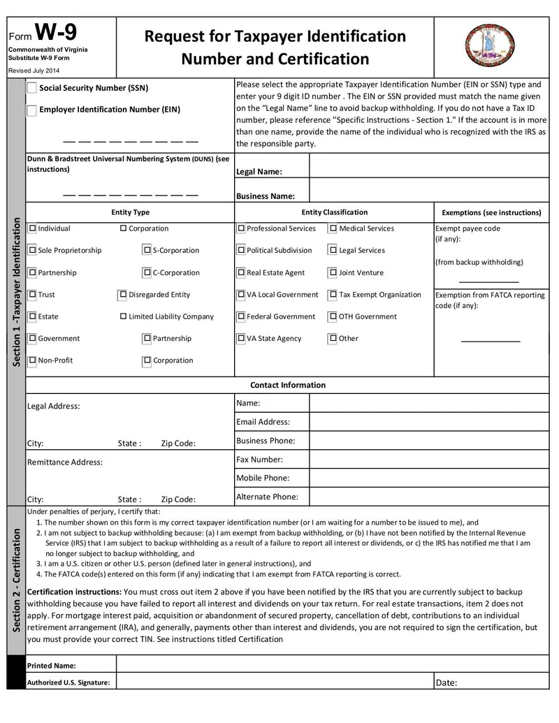 Substitute W 9 Form Fill And Sign Online With Lumin