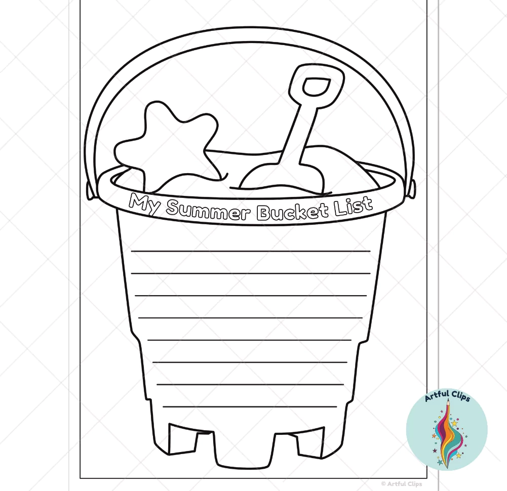 Printable Sand Bucket Template