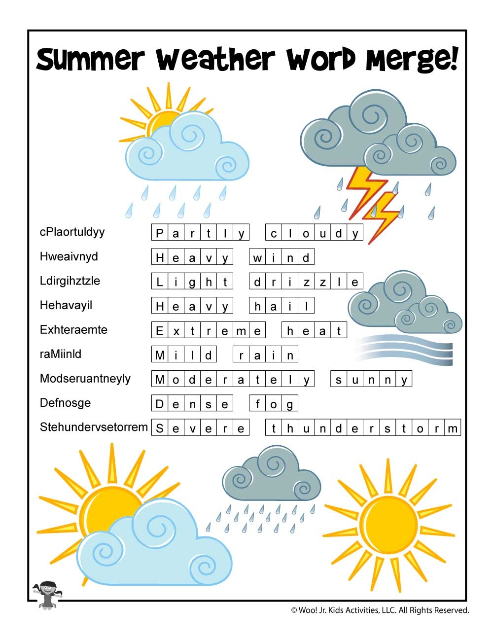 Summer Word Searches And Summer Word Puzzles Woo Jr Kids 