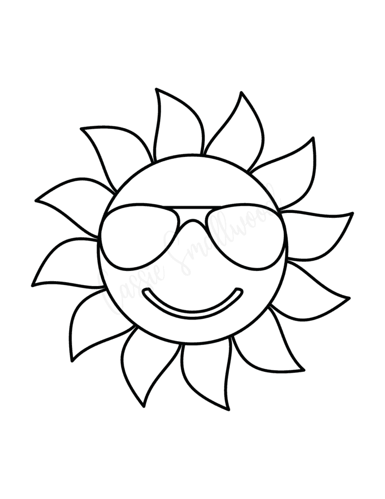 Free Printable Sun Template