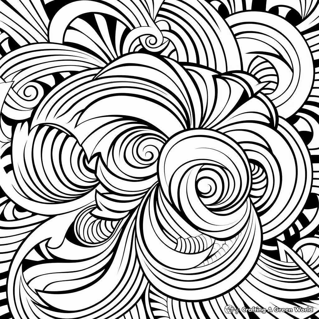 Swirl Coloring Pages Free amp Printable 