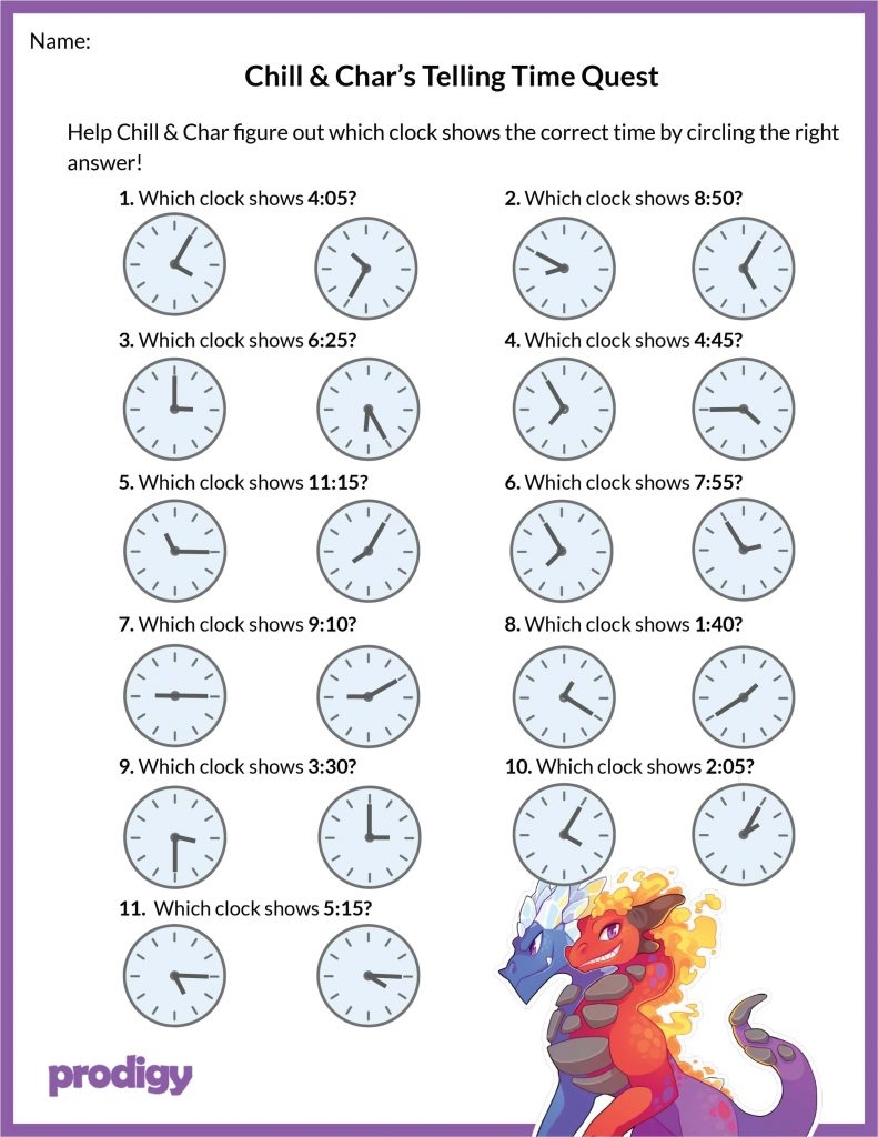 Printable Time Worksheets 3rd Grade