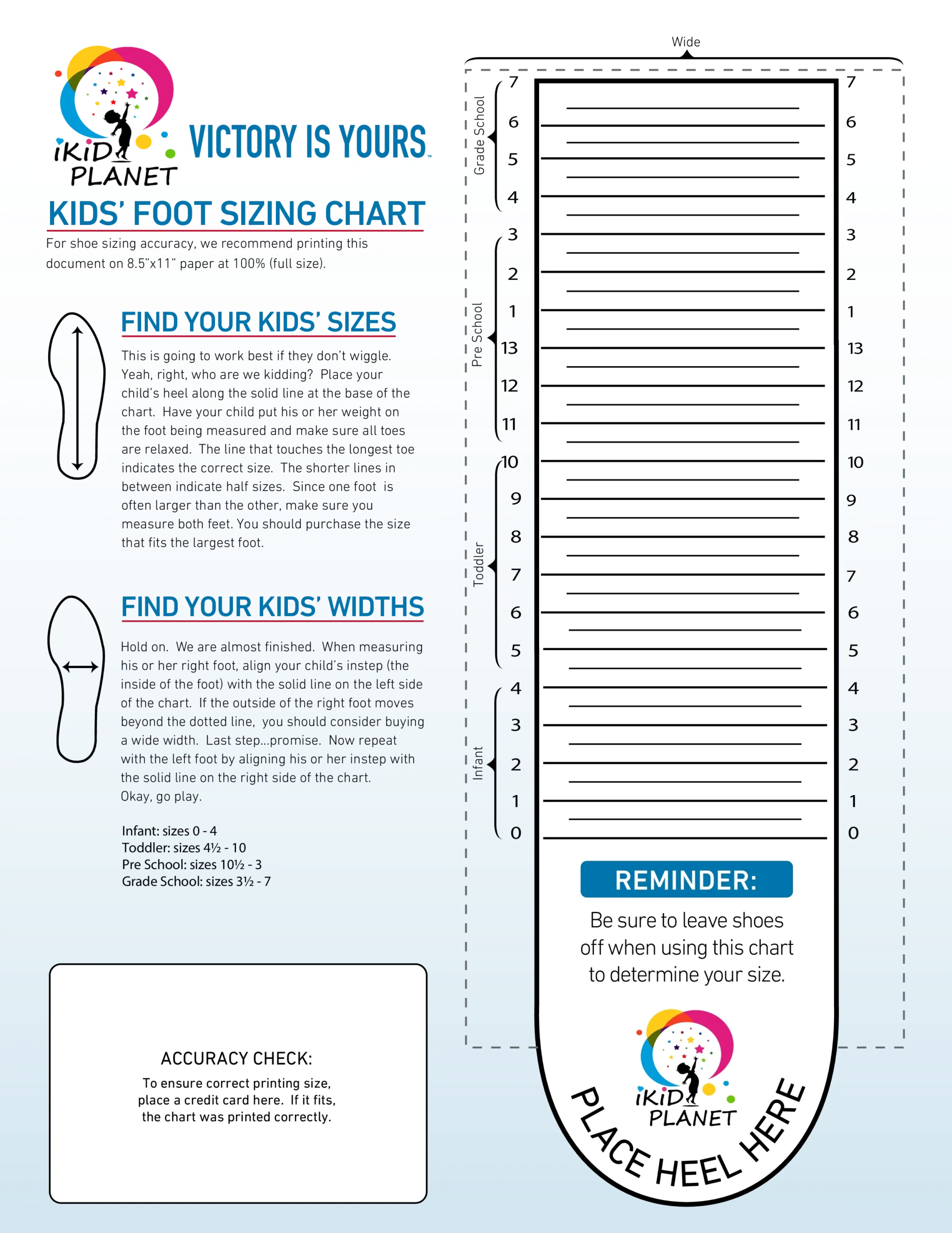 Template Printable Child Shoe Size Guide Children s Shoe Size 