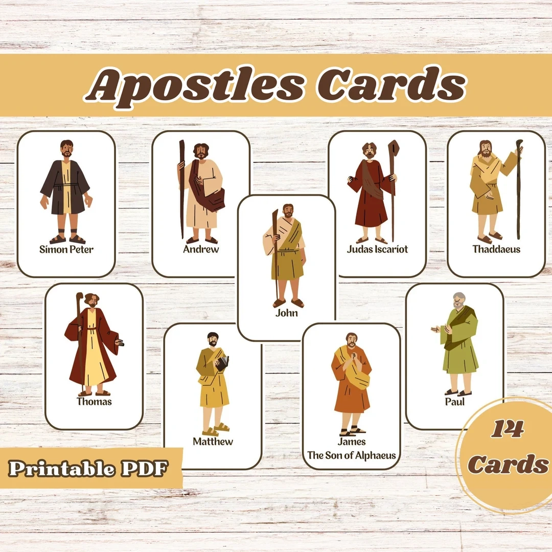 Printable Pictures Of The 12 Disciples