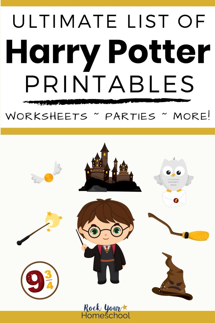 The Ultimate List Of Harry Potter Printables
