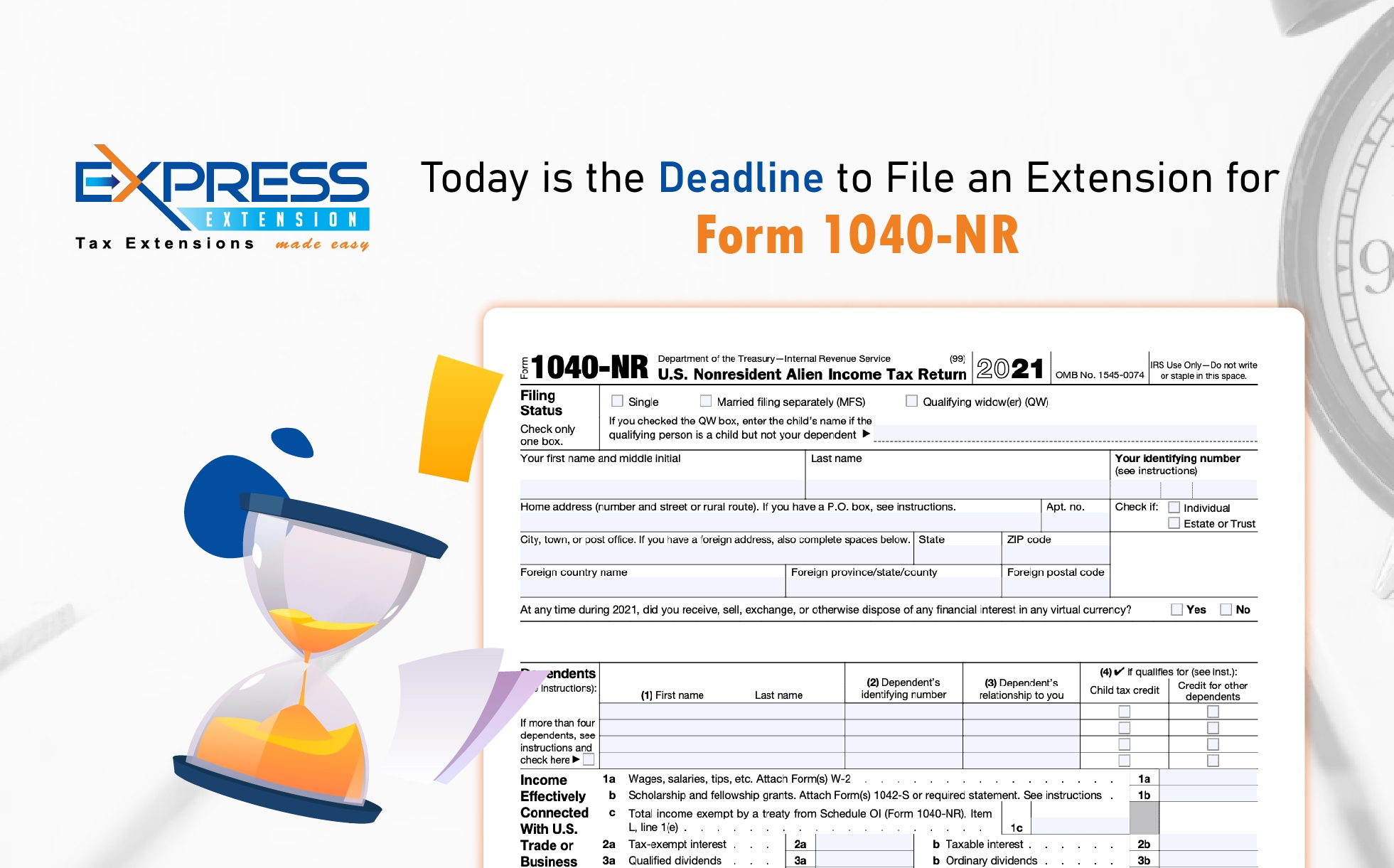 Irs Form To File Extension Of 1040