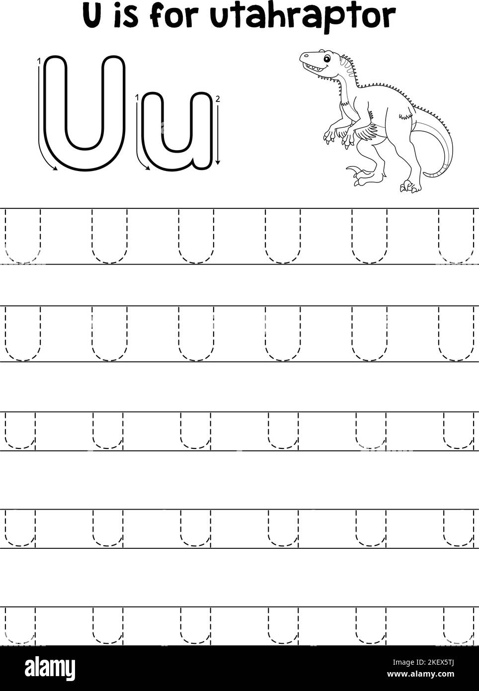 Tracing Letter U Hi res Stock Photography And Images Alamy