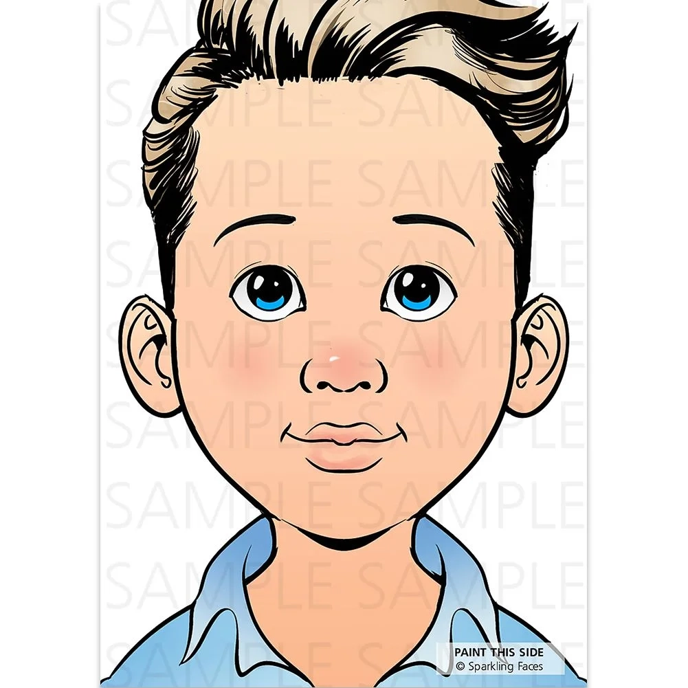 Face Painting Blank Template