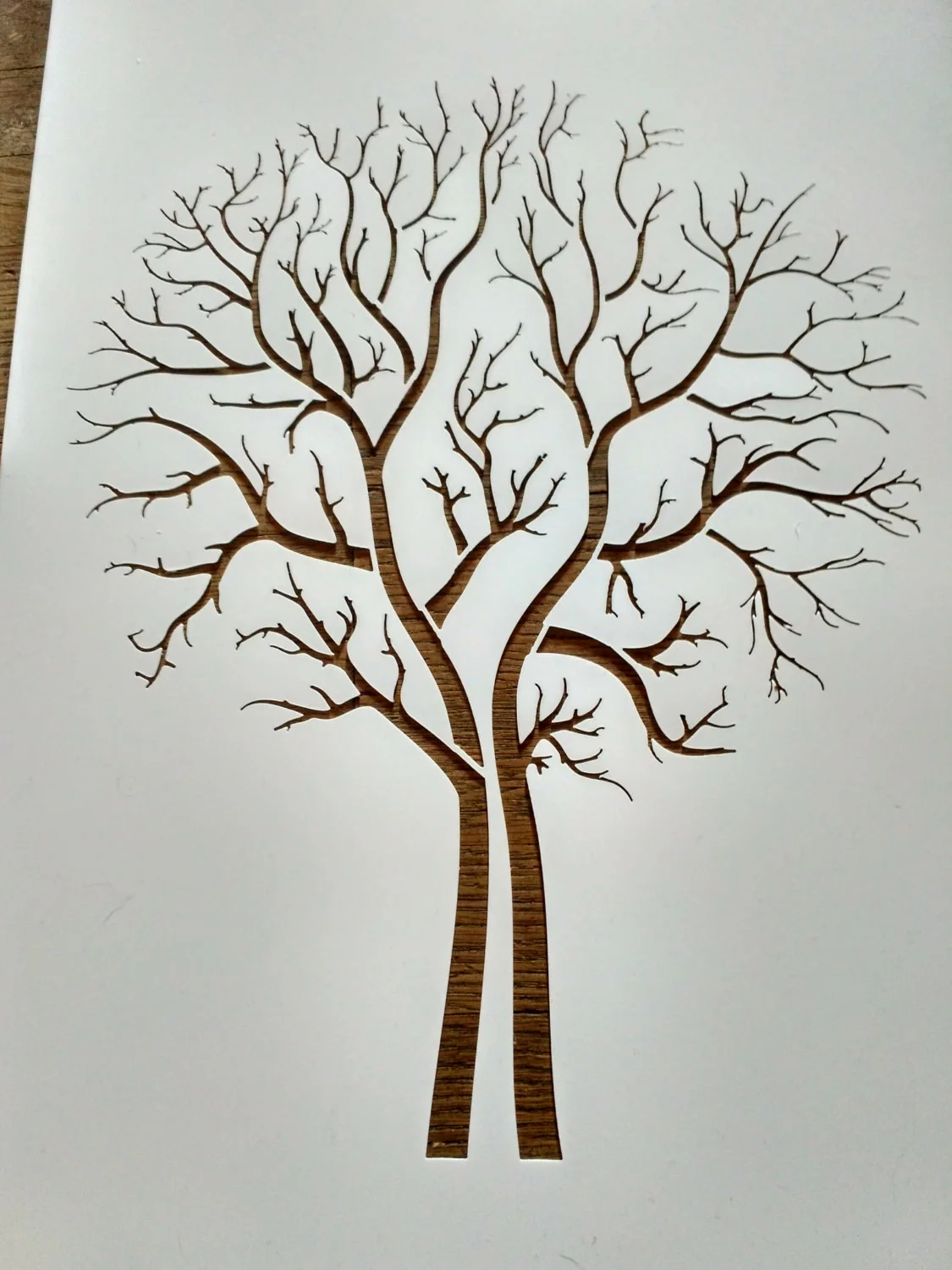 Tree Stencil Painting Art Supply Wall Art Plastic Reusable Etsy