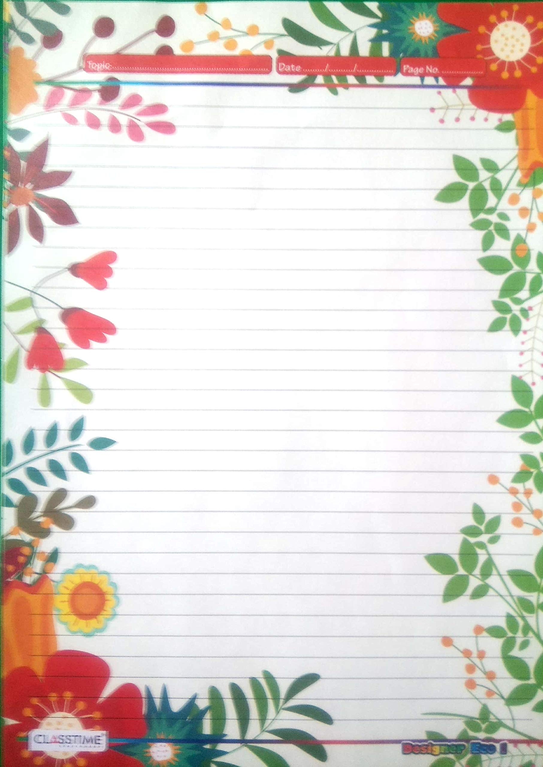 TRUESTORE A4 Designer Project Sheet Art And Craft 1 Side Ruled 200 Assorted Random Design Sheets Amazon in Office Products
