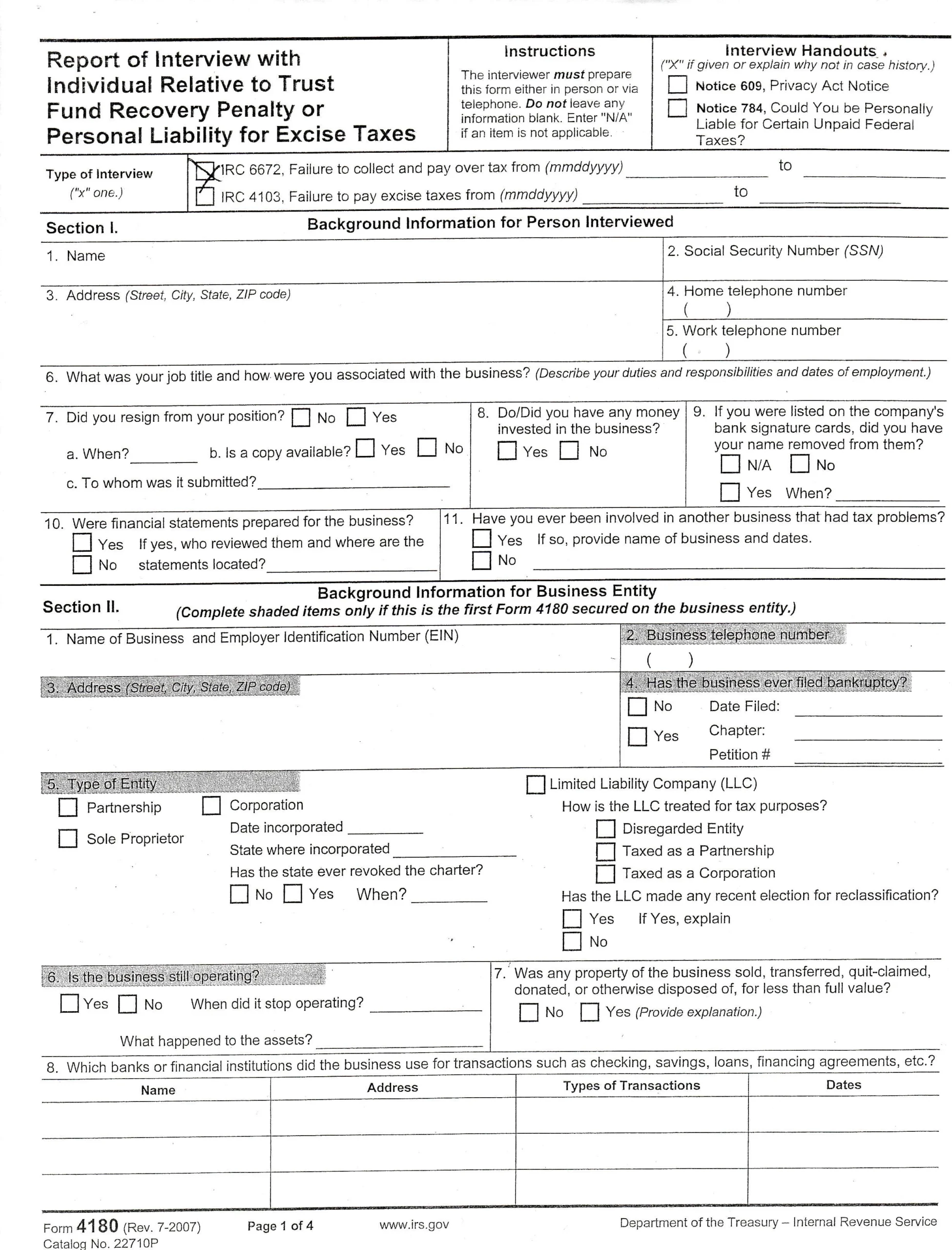 Irs Form Number Civil Penalty