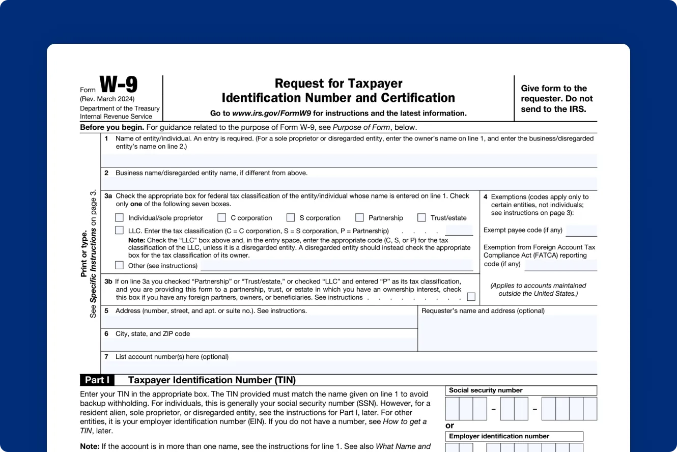 W9 Tax Form For Non Profit