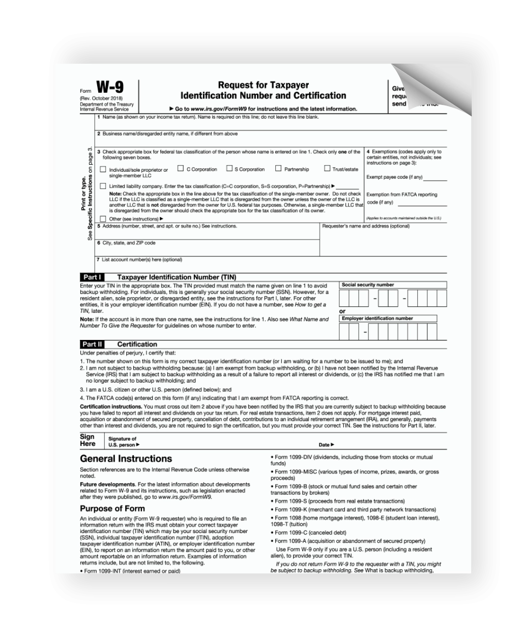 W-9 Form Us Gov