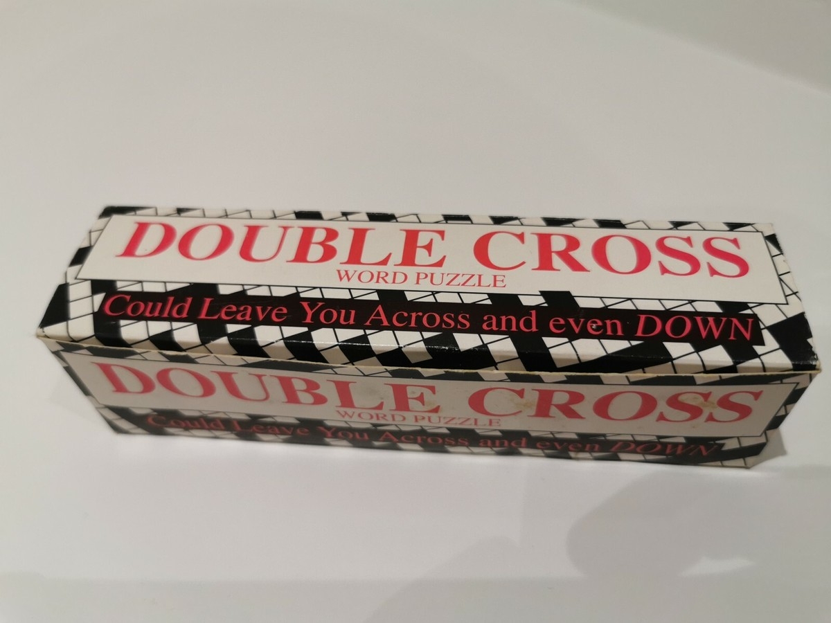 Vintage Double Cross Word Puzzle Game 1991 