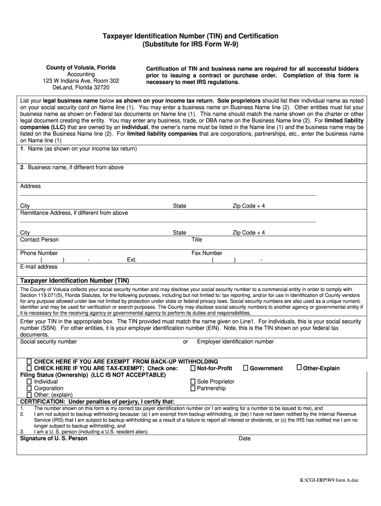Us W9 Form Download
