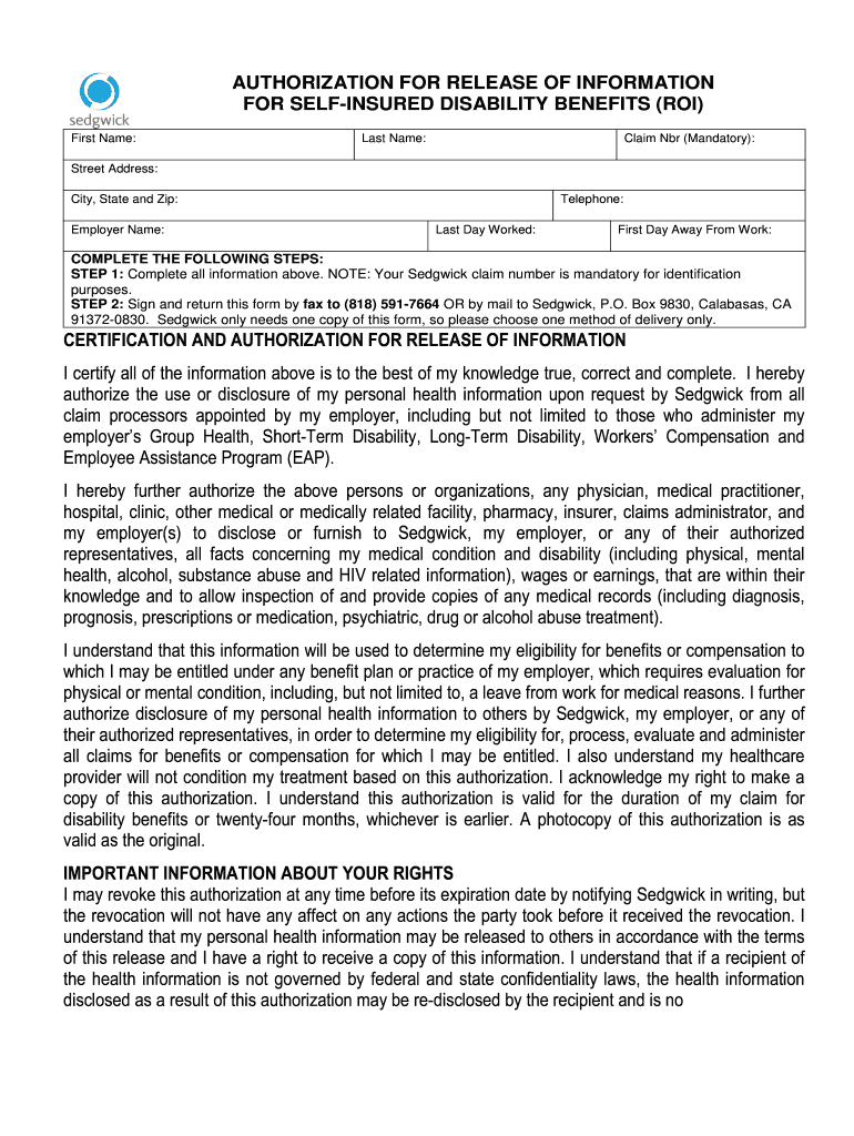 Walmartforms Sedgwicksir Com Fill Out amp Sign Online DocHub