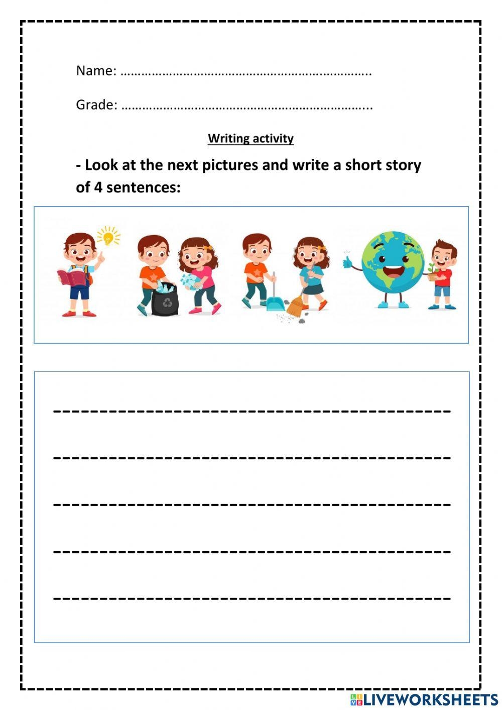 Writing Activit Free Interactive Worksheets 1803463