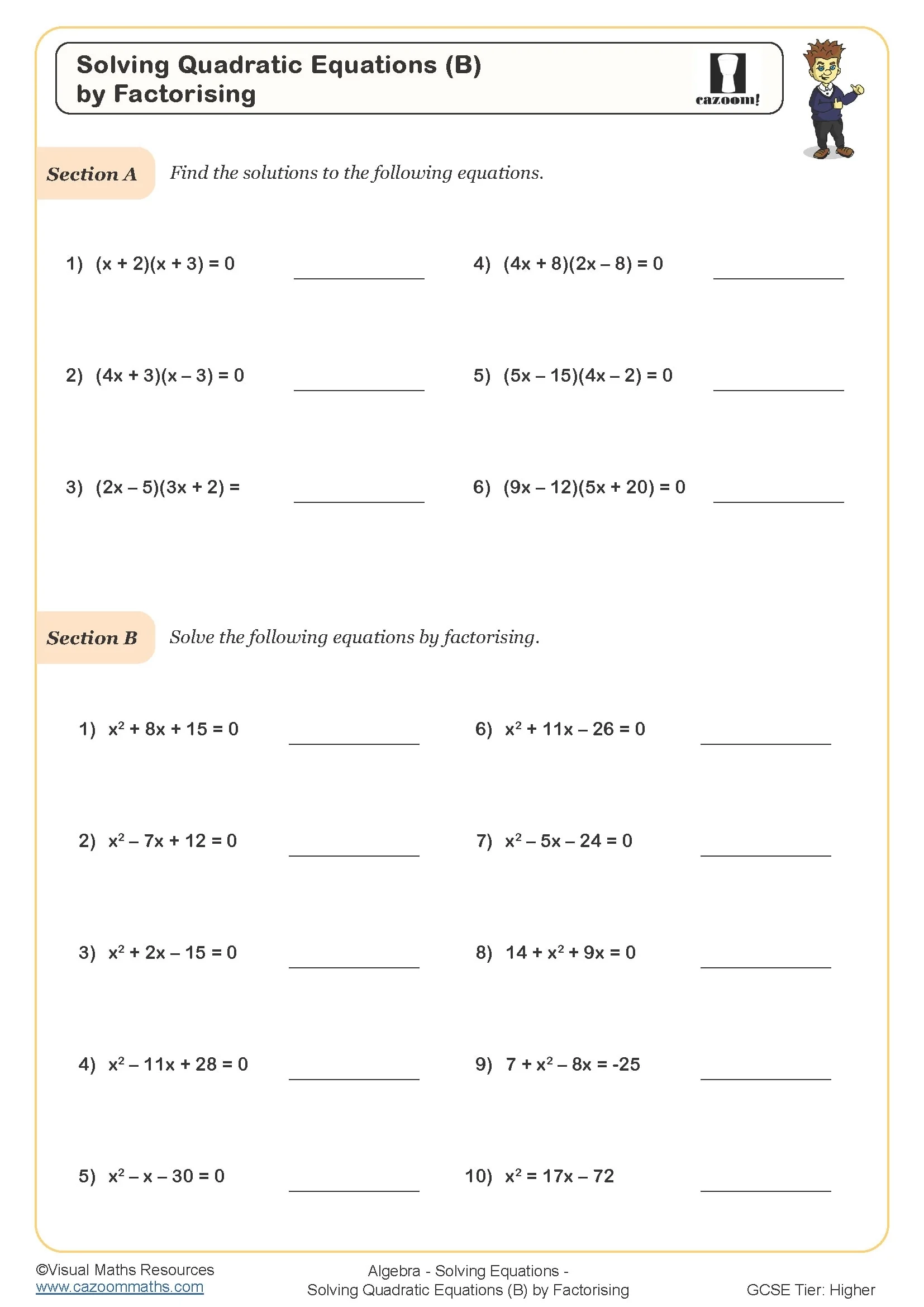 Year 9 Maths Worksheets Printable Maths Worksheets